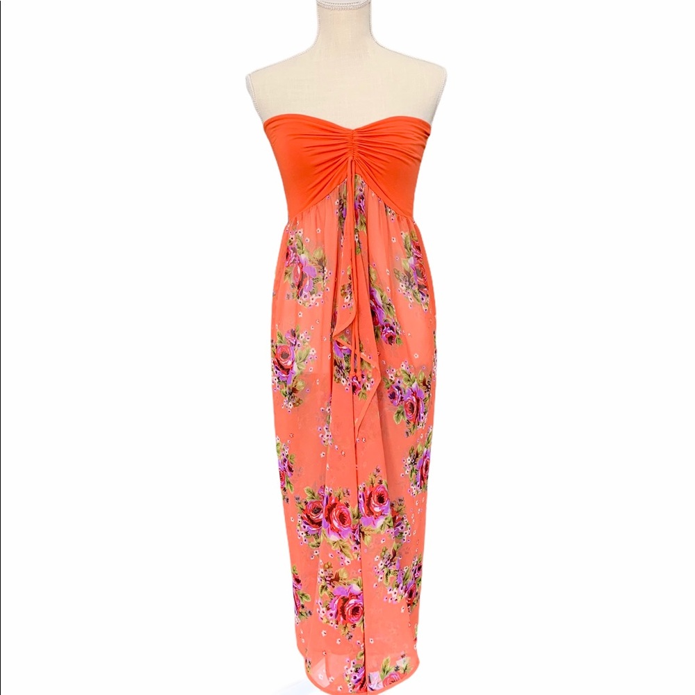 Sheer Floral Summer Dress